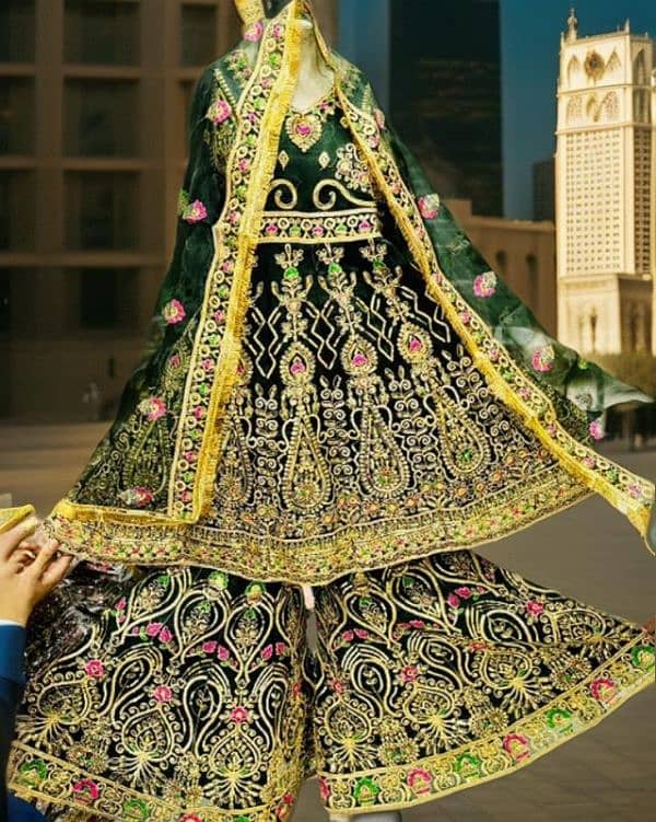 Full variety of lehengas gharara sharara kids and adults 2