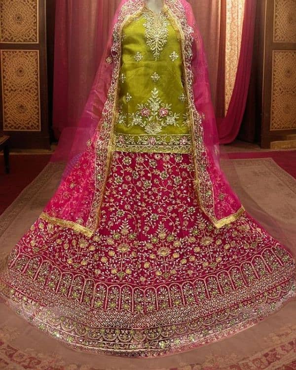 Full variety of lehengas gharara sharara kids and adults 6