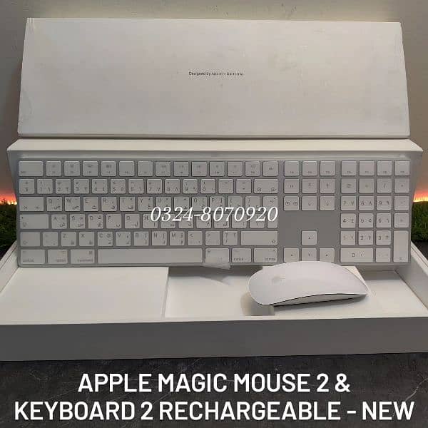 New Apple Magic Mouse 2 & Keyboard 2 Wireless MacBook iMac M2 M3 M4 3 0