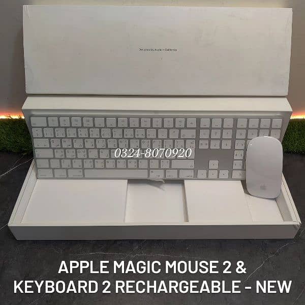 New Apple Magic Mouse 2 & Keyboard 2 Wireless MacBook iMac M2 M3 M4 3 6