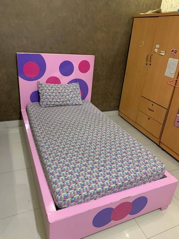 Pink Single Bed for sale for Girls 1