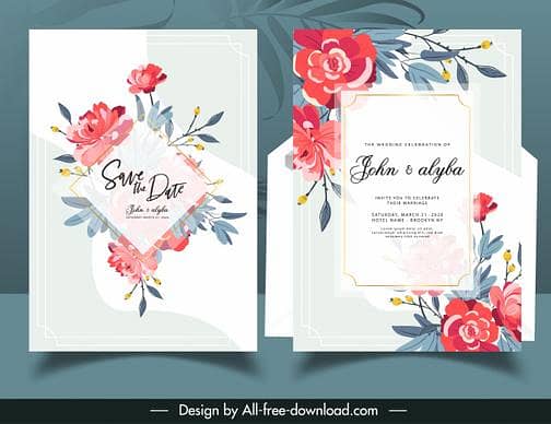 Wedding Card, Flowers Cards, Wedding Cards, Invitation Cards, read add 2