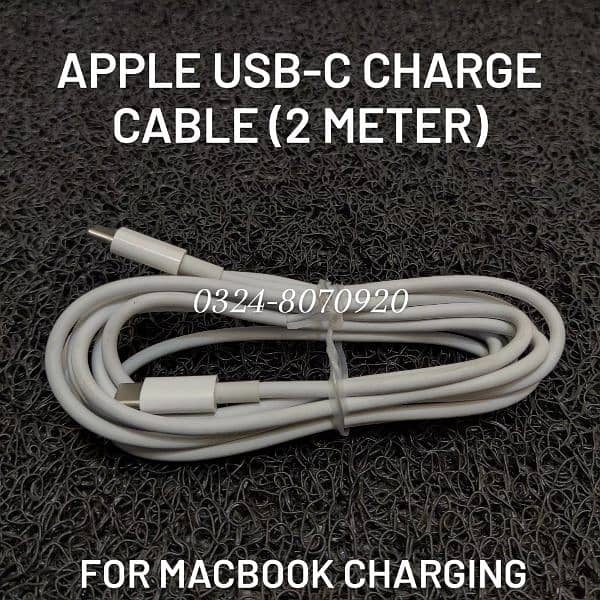 Original Apple C To C MacBook Charging Cable Mac IOS 87W 96W 140W  2 M 0