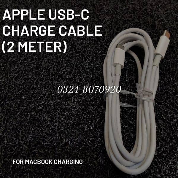 Original Apple C To C MacBook Charging Cable Mac IOS 87W 96W 140W  2 M 1