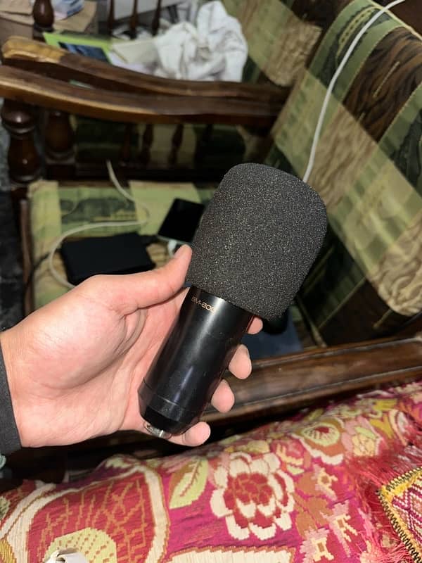 Condenser Microphone with recording set upfor Podcasts 10/10 1