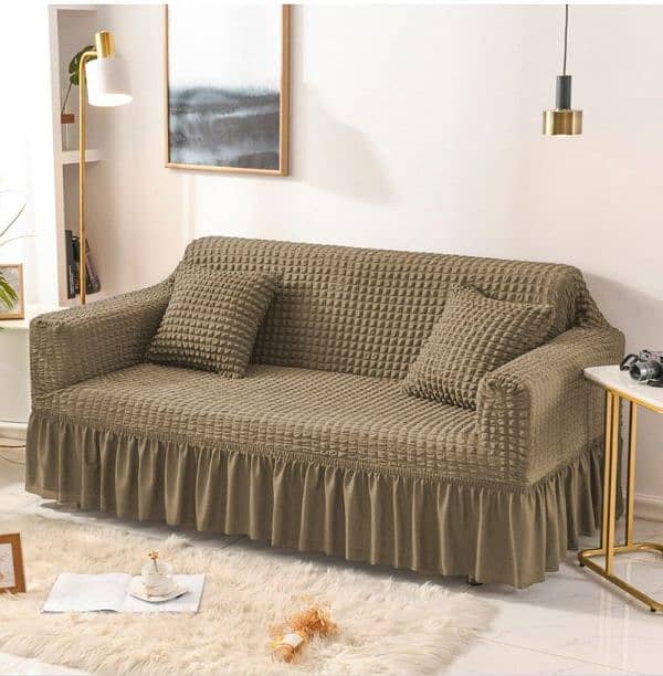 6 seater bubble pattern Turkish sofa cover 10