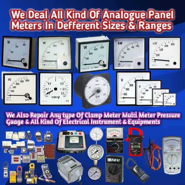 analog panel meter volt ampere watt hz hertz kv meter digital meter 0