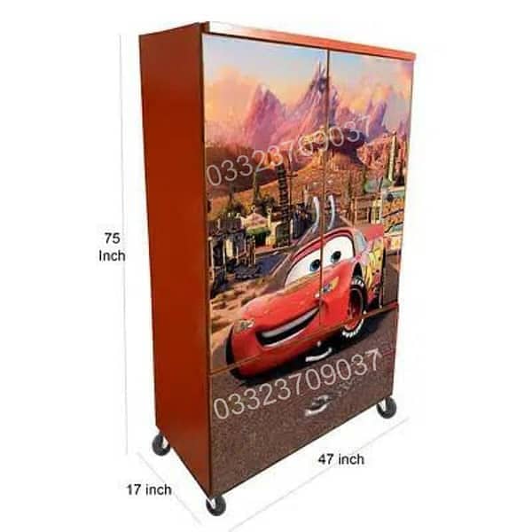 D13 6x4 Feet Wooden Sheet Cupboard with two drawer Frozen Theme 3