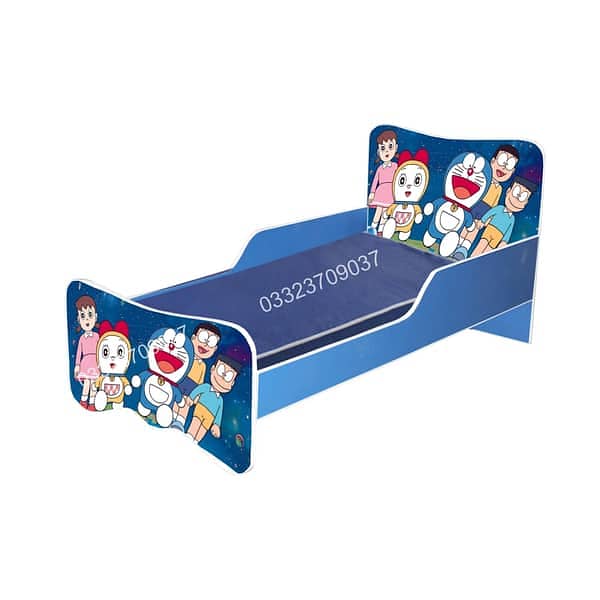 Wooden Bed for Kids in Different Design and Cartoons Themes 2