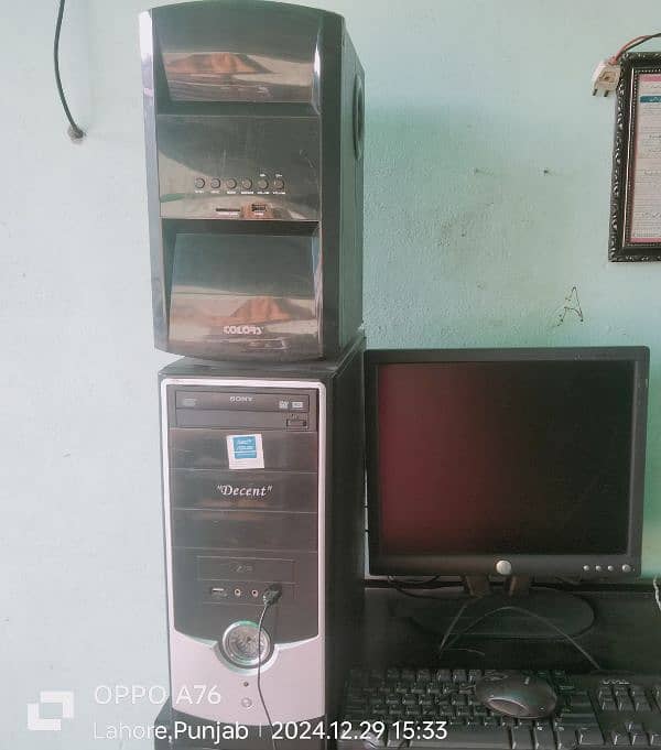 monitor, CPU ,mouse , keyboard, boffer 1