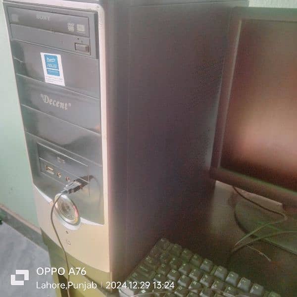 monitor, CPU ,mouse , keyboard, boffer 4