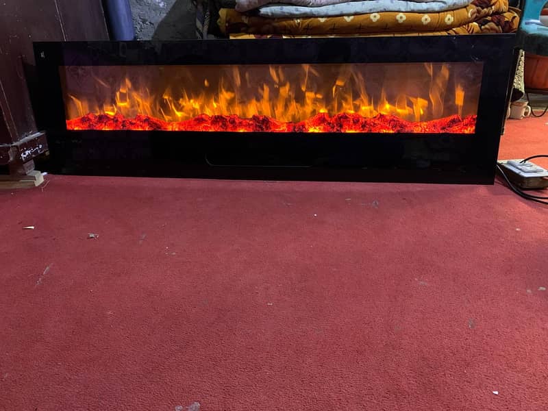 Pvc Wall panel with fire decor - Electric fire place- Marble Fireplace 13