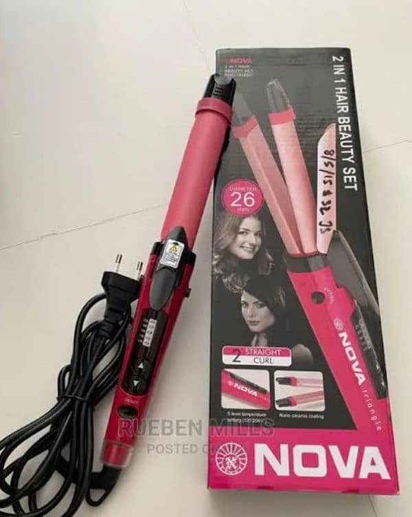 nova 2 in 1 hair straightener 0