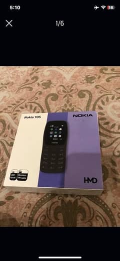 nokia 105 brand new with box charger