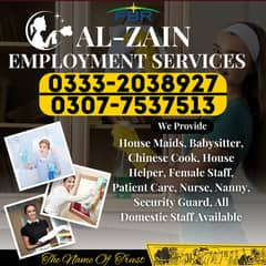 We Provide All Domestic Staff Maids Nanny Female Staff Cook Driver etc