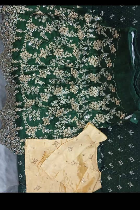 Blouse, silk  Lehenga. ; embroidery with mirror work,large size 2