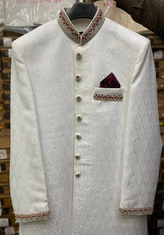 Dulha Sherwani Full Set For Sale 6