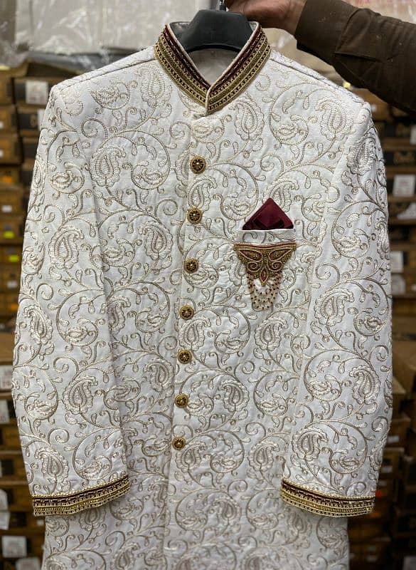 Dulha Sherwani Full Set For Sale 14