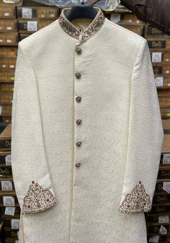 Dulha Sherwani Full Set For Sale 15