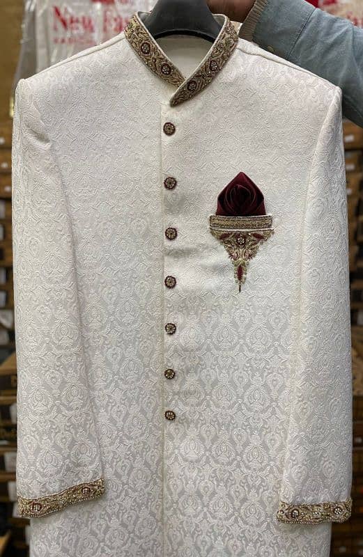 Dulha Sherwani Full Set For Sale 17