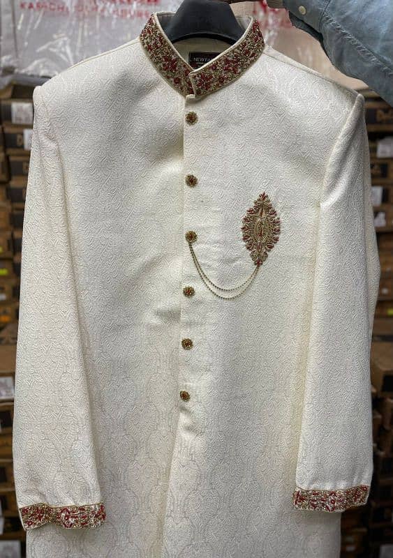 Dulha Sherwani Full Set For Sale 18