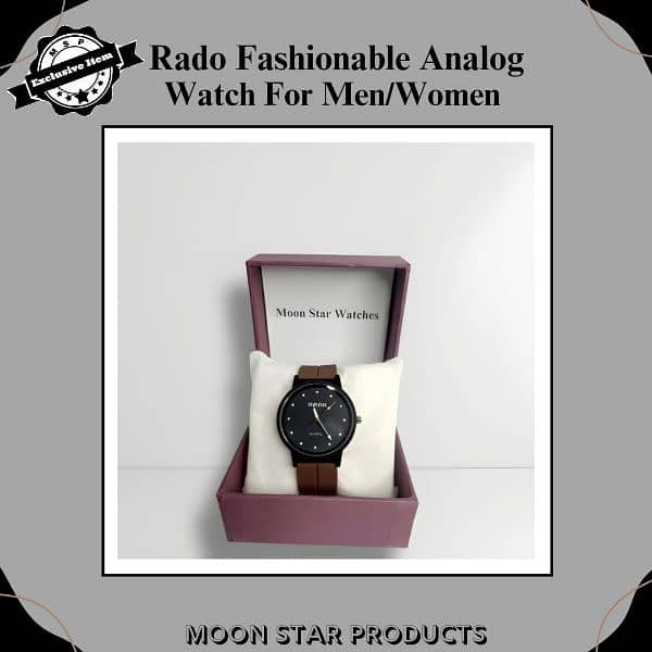 stylish unisex rado brown watch 1