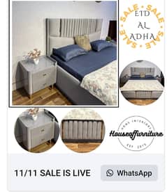 Bed / bed set / king size bed / wooden bed / double bed / poshish bed