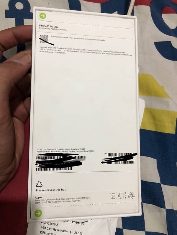 IPhone 16 pro max 256gb factory unlocked (BNIB) 1