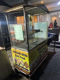 Fast food shawarma counter