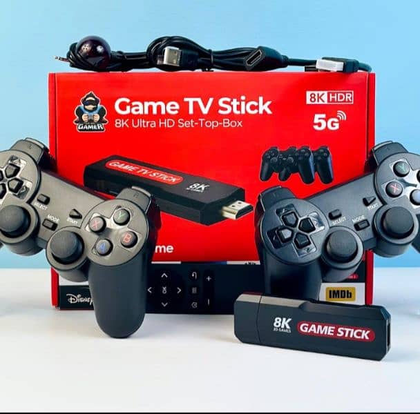 NEW STOCK ANDROID+ GAME STICK  Q9  With DUAL WIRELESS CONTROLLERS 1