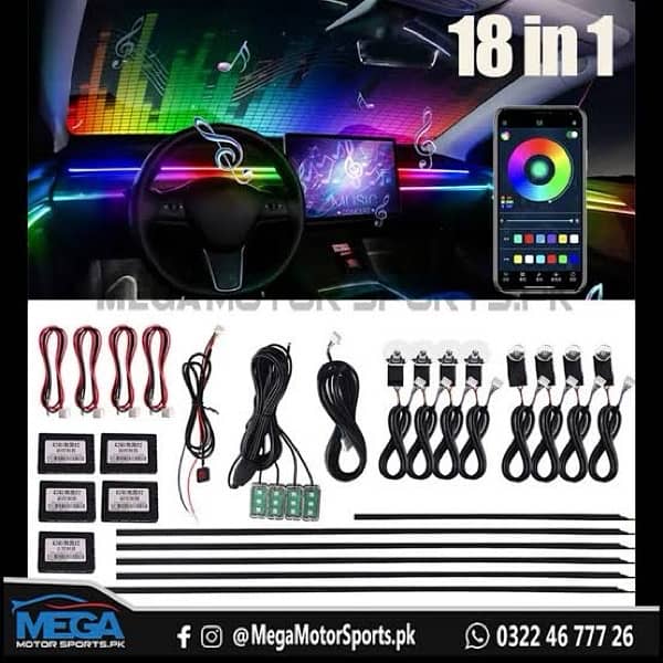 Universal Car Interior LED Atmosphere 2