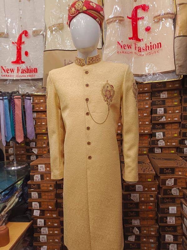 Dulha Sherwani Full Set For Sale 1