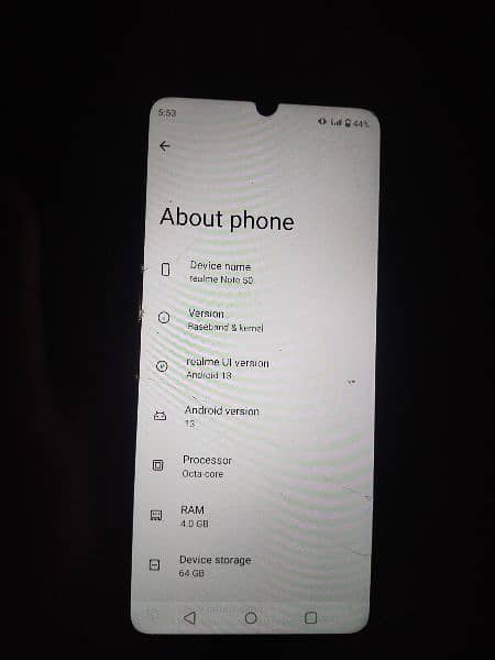 realme note 50 4/64 7