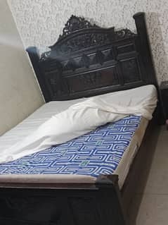 wooden King size double bed set | single bed | matress | bed set