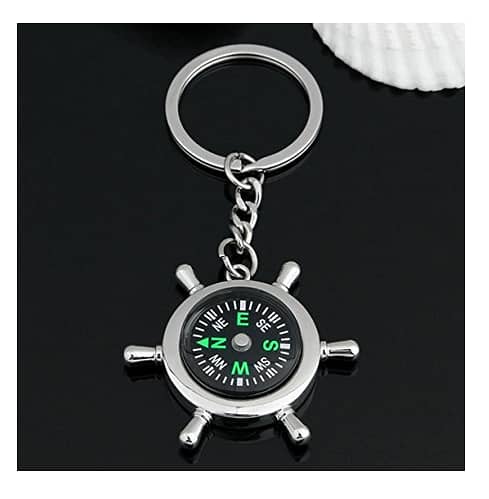 Compass Key Chain Metal 0