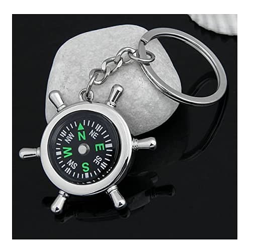 Compass Key Chain Metal 1