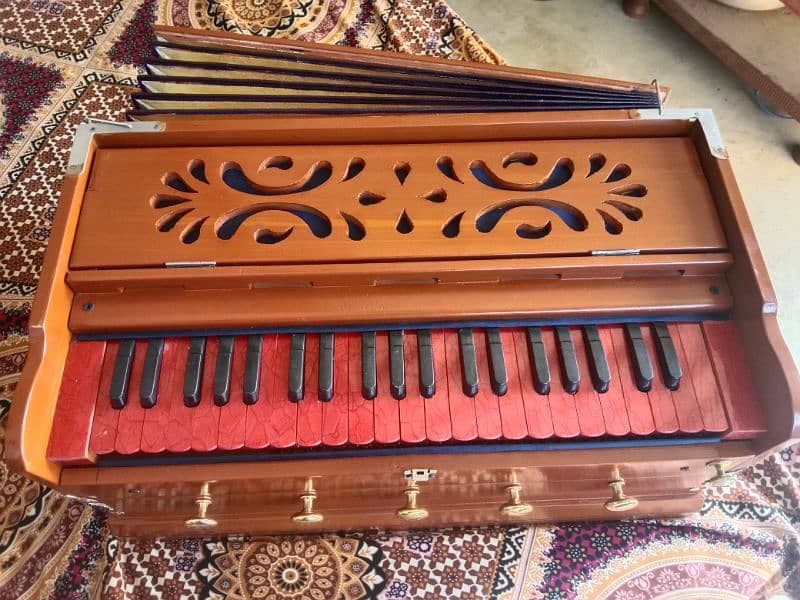 new indian harmonium 3 set premier gor mukh base coppler 1