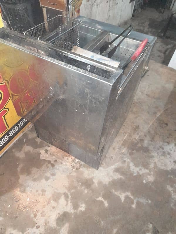 deep fryer 16ltr double fryer 2