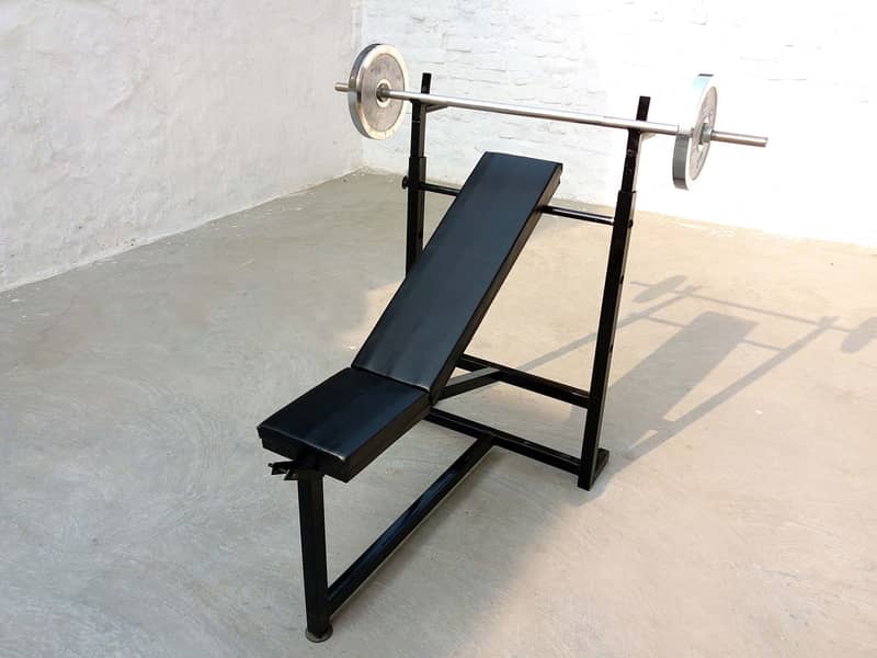 Adjustable Multi Exercise Chest Bench Press Weight Lifting Gym Bench 7