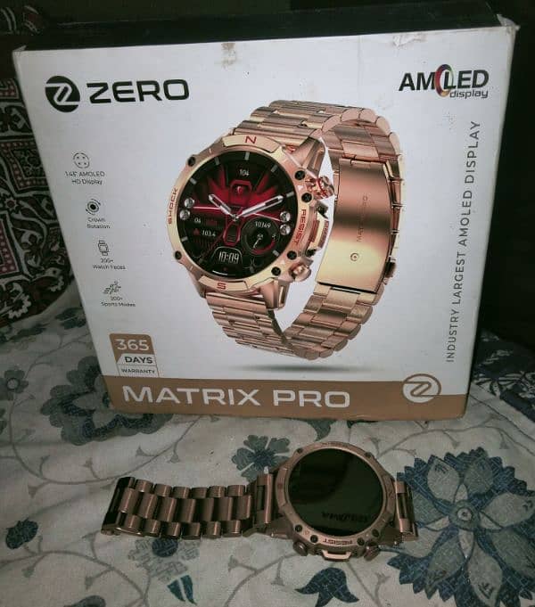 zero lifestyle Matrix pro amoled smartwatch 3