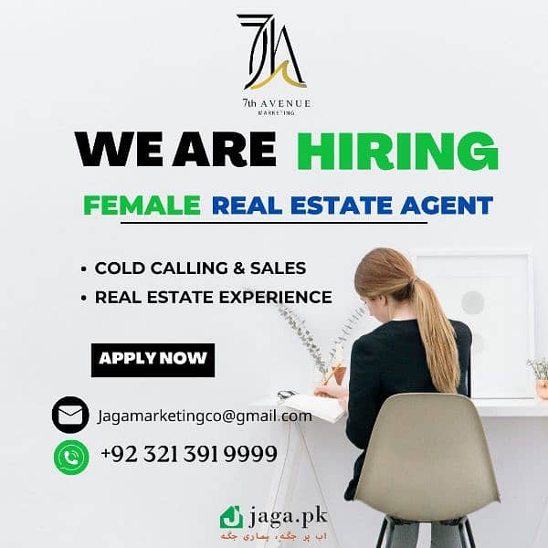 Sales Agent For Real Estate || Job For Female 0