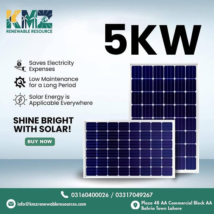 5kw/10kw/15kw ongrid system solar electronic complete solar 3