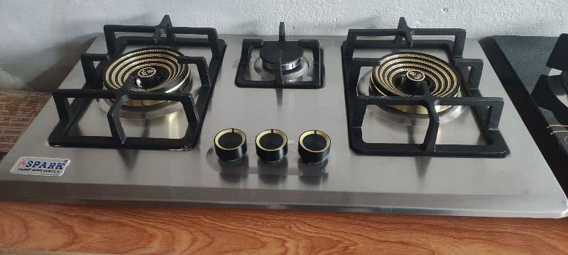 Spark Brand Three brass burner stainless steel high Quality hob 3