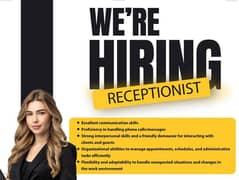 Need a female receptionist for hotel