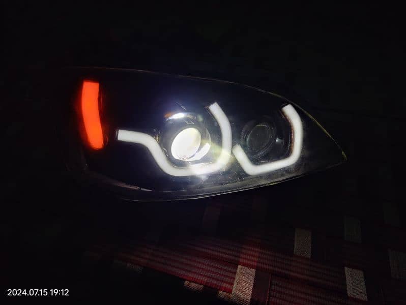 honda civic ES (2002,2003,2004) cateye customized headlights for sale 6