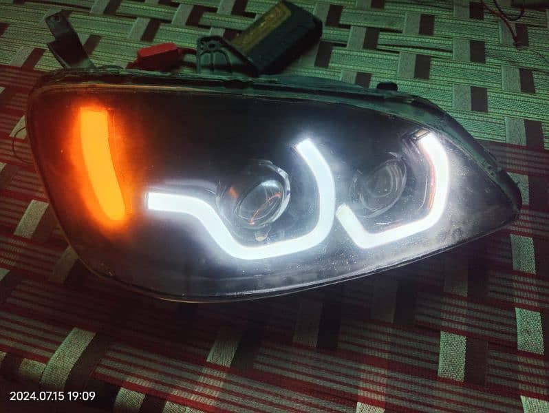 honda civic ES (2002,2003,2004) cateye customized headlights for sale 7