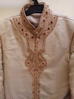 Pure Jamawar sherwani with coura work