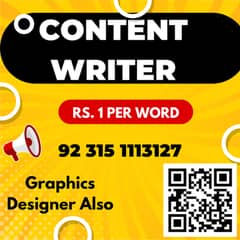 Content Writer & Graphics Designer