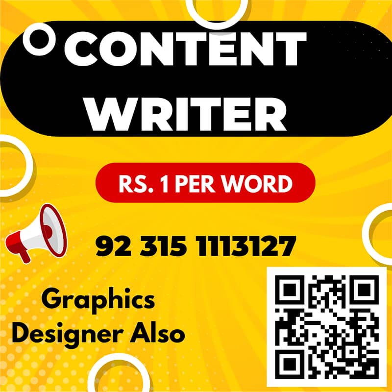 Content Writer & Graphics Designer 0