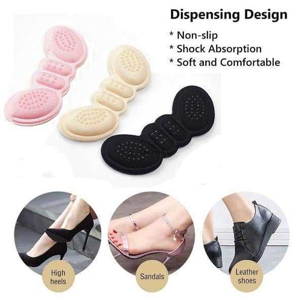 6 Pcs Women Insoles For Shoes High Heel Pad | Grips Protector Sticker 1